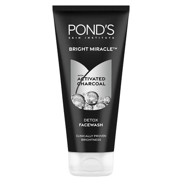 POND's  Ponds Bright Miracle Detox Facewash With 10X Power Of Charcoal, 200Gm (Pack Of 2)